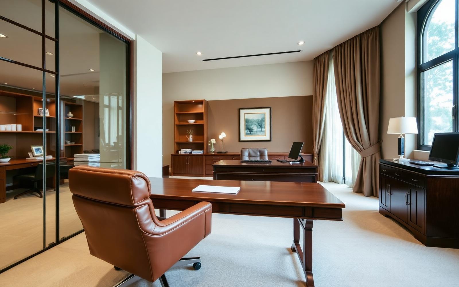 Elegant executive office suite interior in Stone Mountain
